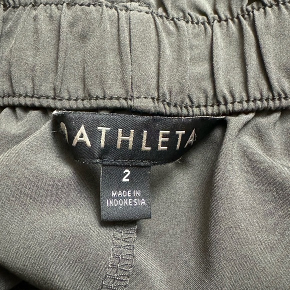 Athleta Skyline Ankle Pants Size 2 Olive Green Featherweight Stretch Lounge - Picture 10 of 13